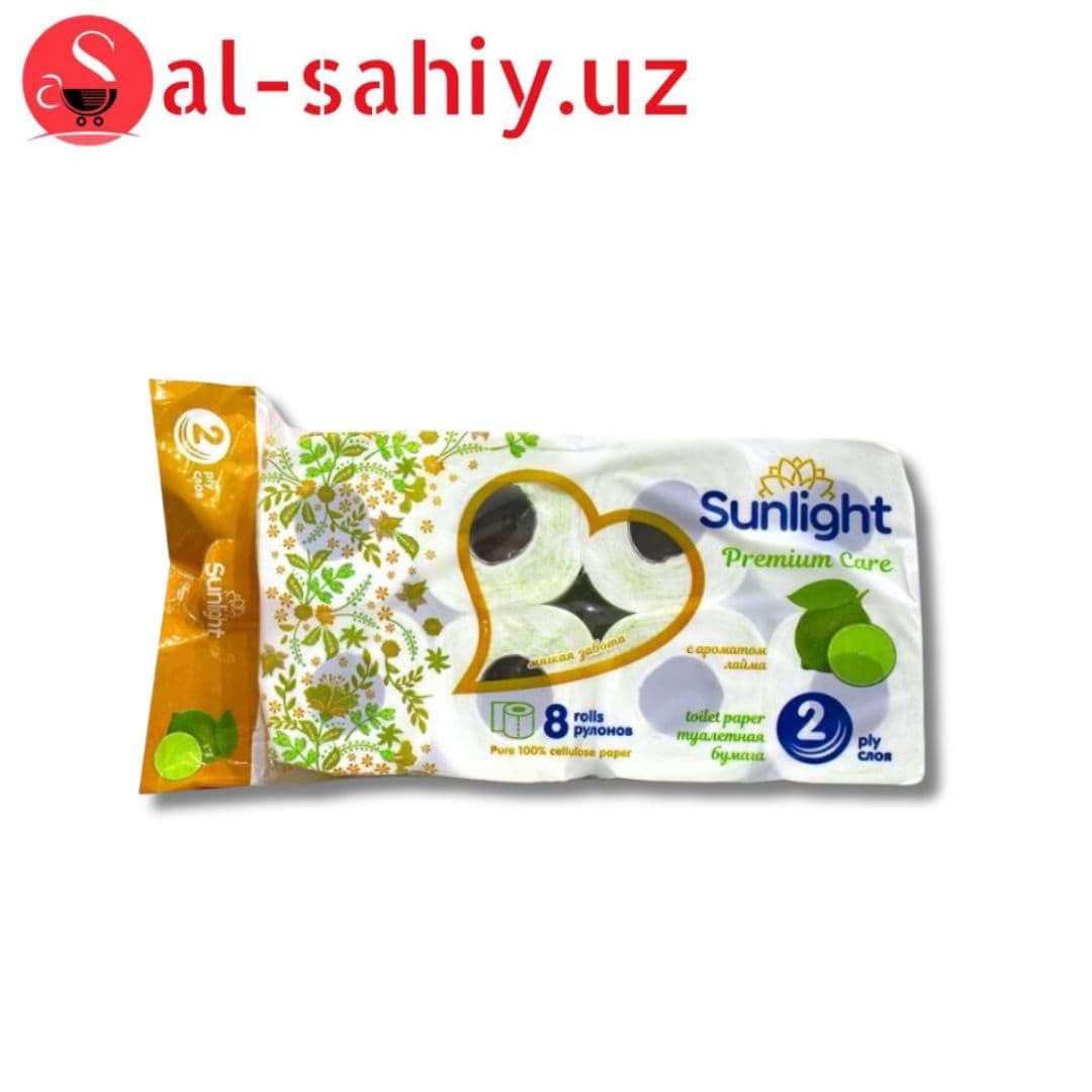 Туалетная бумага 8 шт Sunlight
