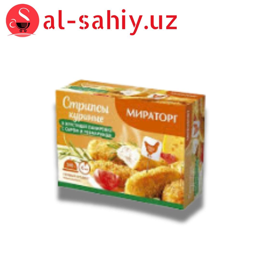 Стрипсы куриные в хрустящей панировке с сыром и розмарином 340 гр