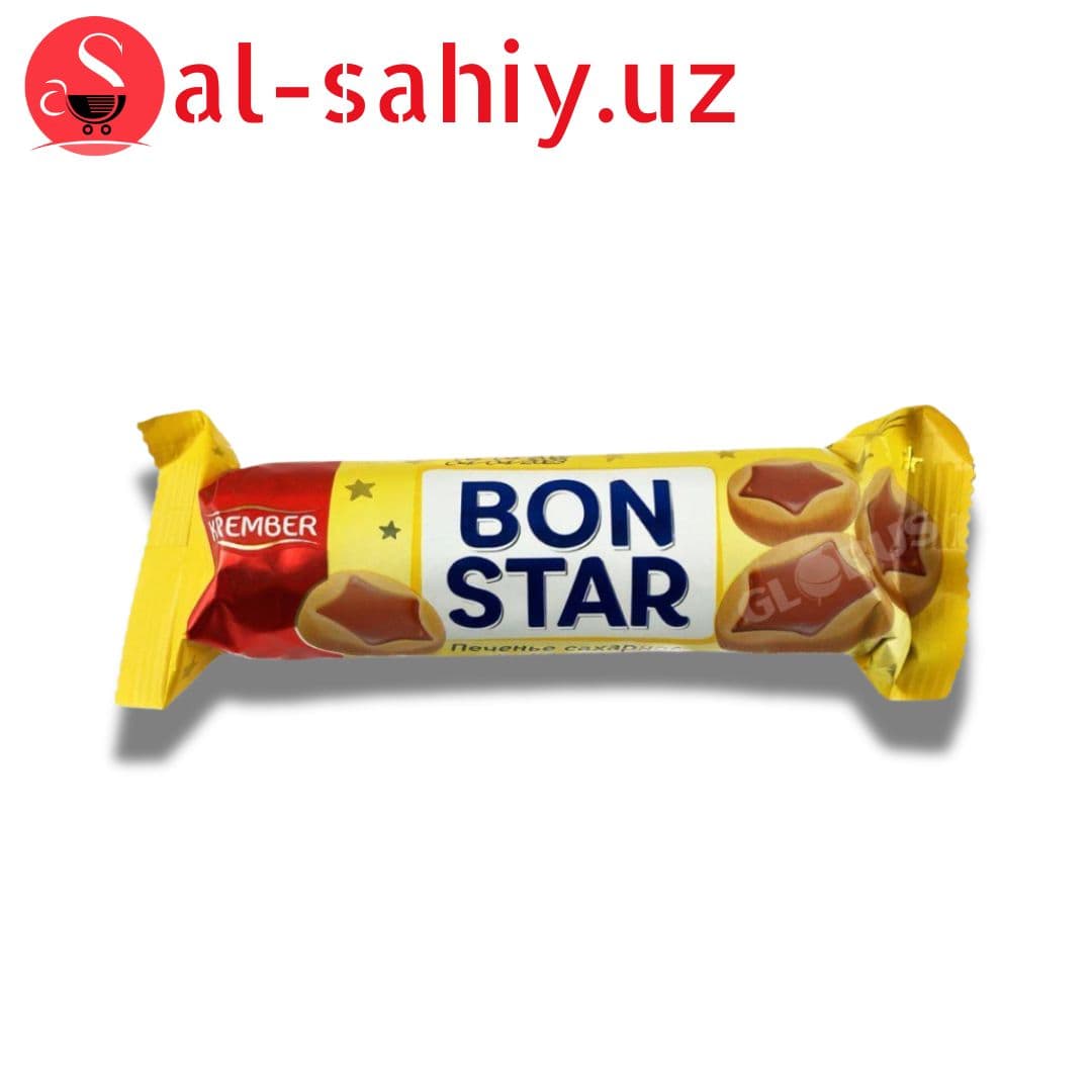Bon Star печенье сахарное с глазузью 90 гр
