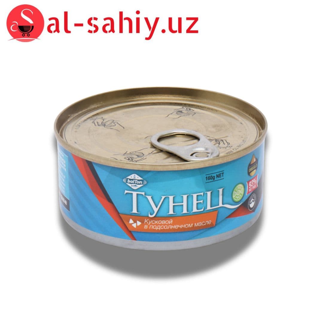 Balton тунец кусковой в масле томатном сок 160 гр