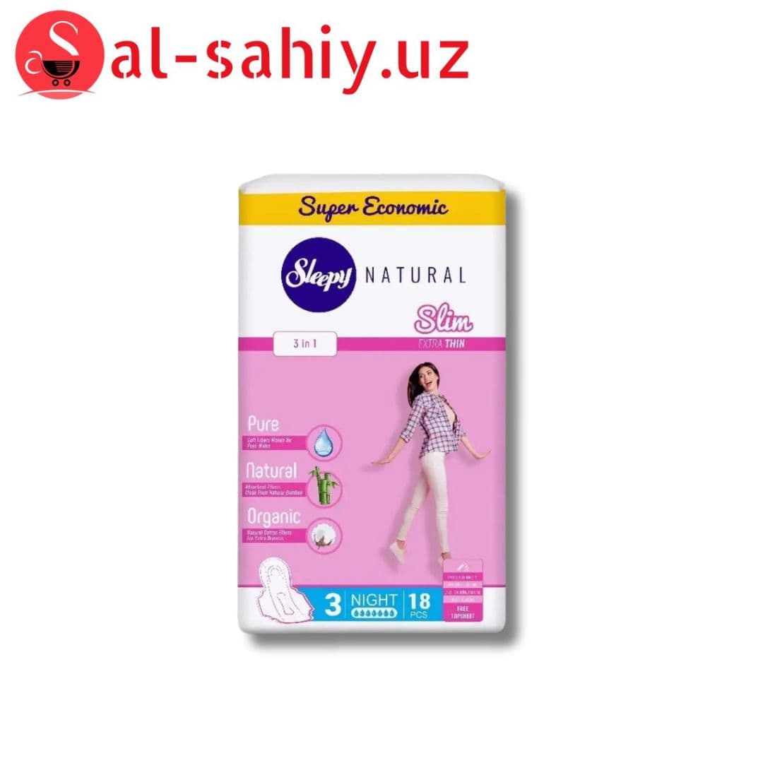 Прокладки Sleepy Natural 18pcs