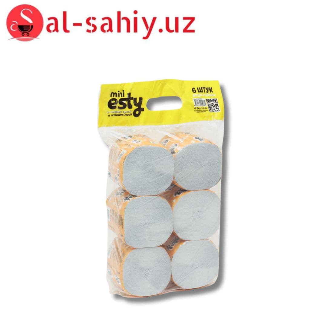Туалетная бумага ESTY 6шт маленький