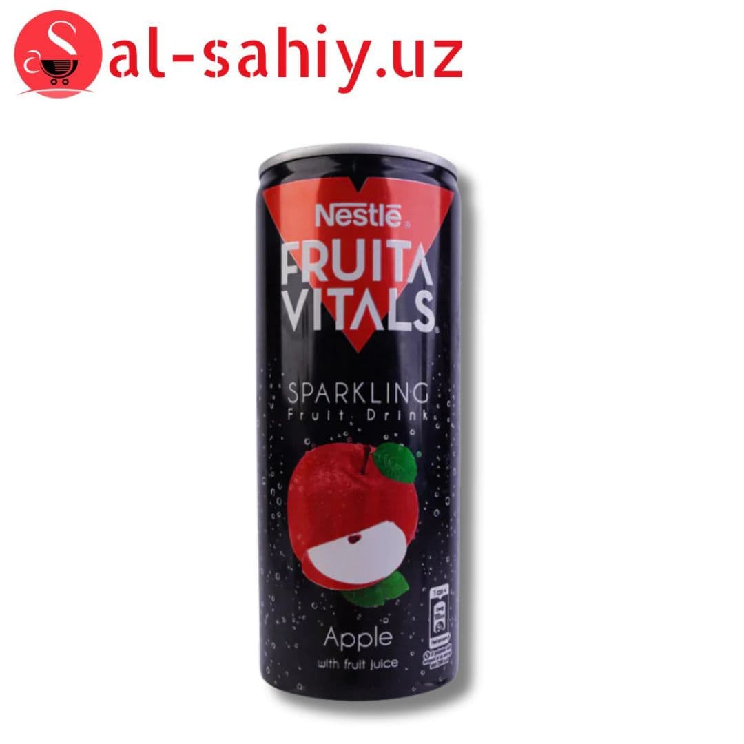 Nestle Fruita Vitals Apple Sparkling Can 250ml