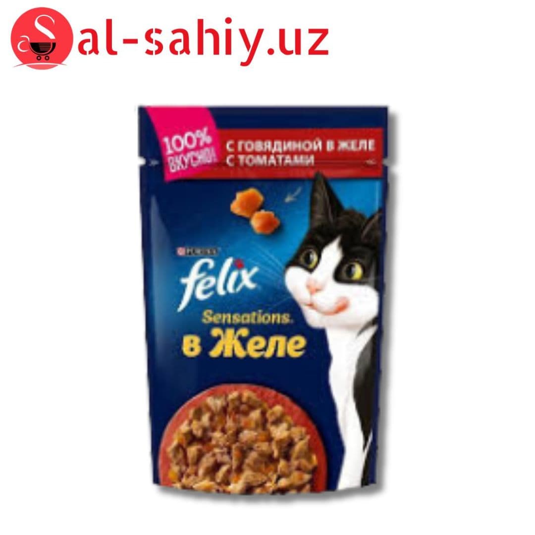 Felix с Говядиной и Томатами в Желе 85г