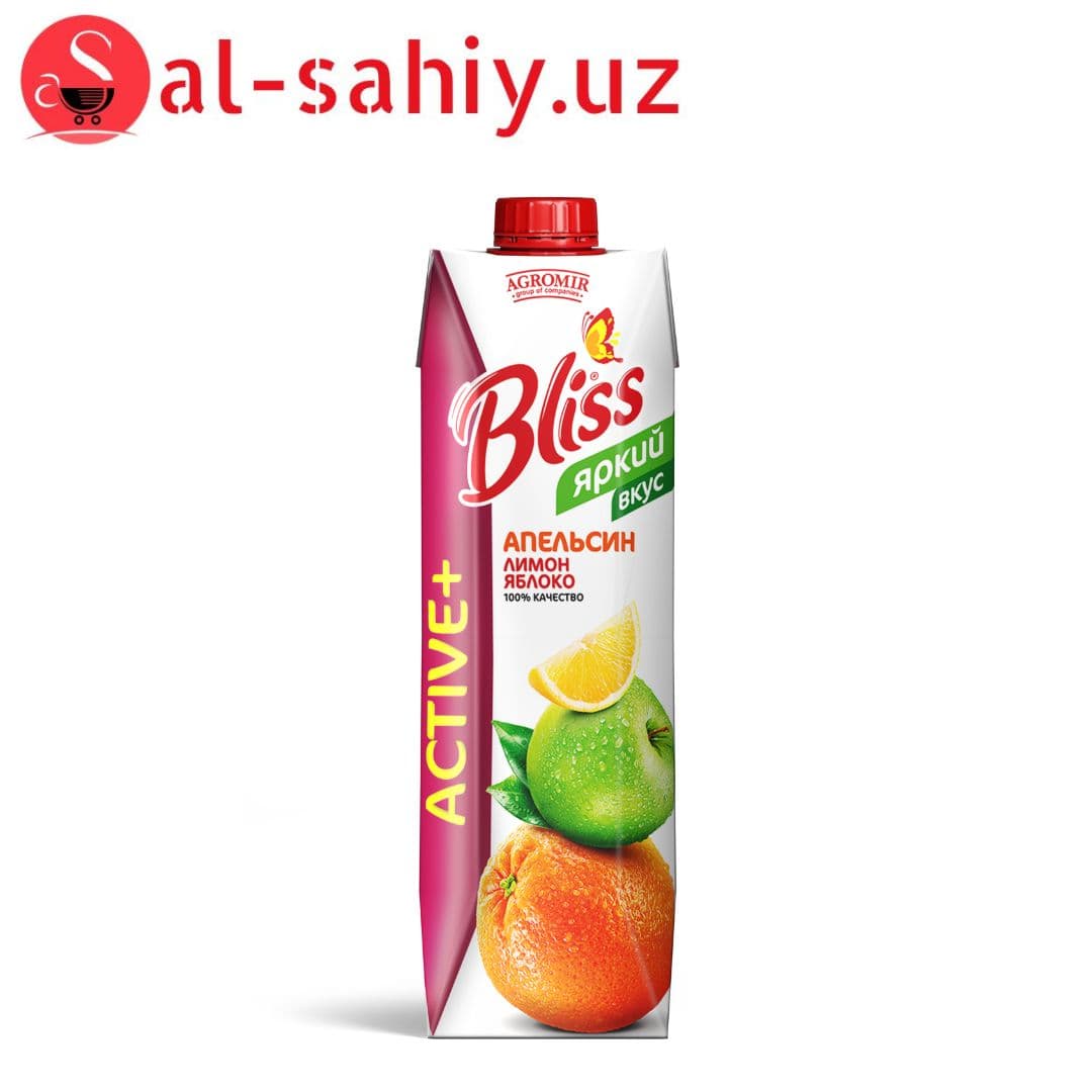 Сок Bliss ENERGY Апельсин Лимон Яблоко 1л