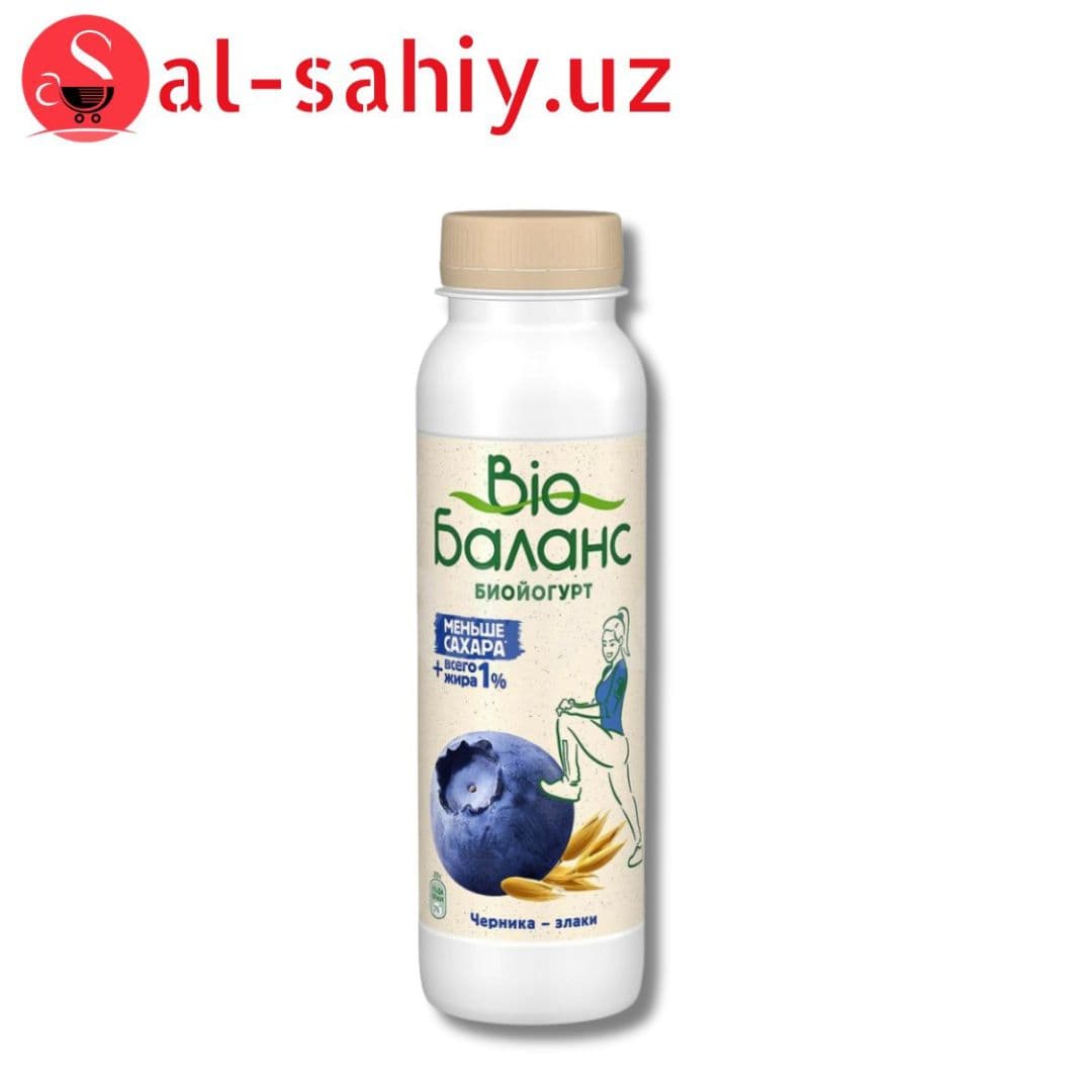 Bio Йогурт питьевой  280 гр (черника злаки)