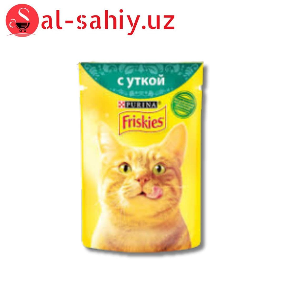 Friskies Для взрослых кошек с уткой 85гр