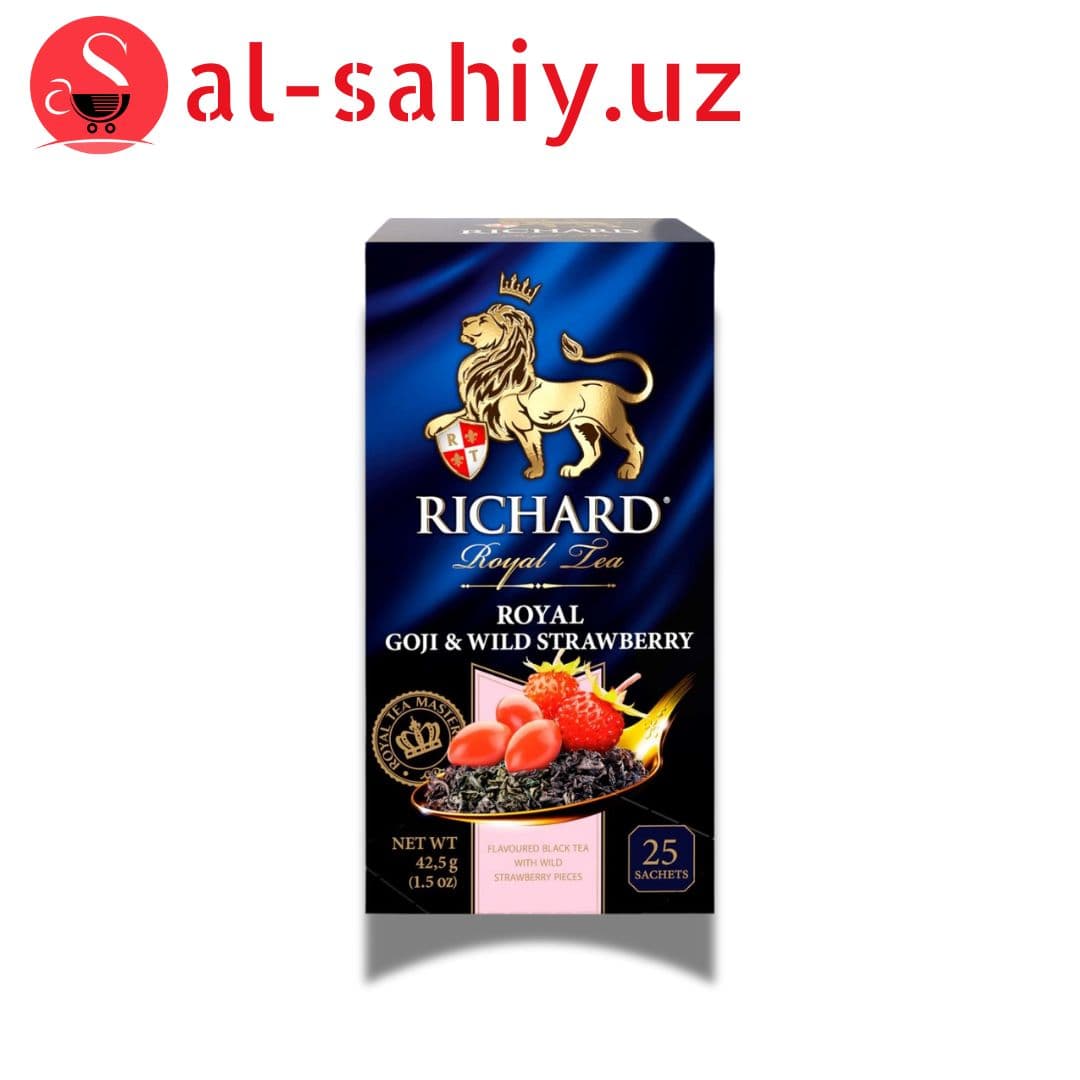Чай чёр. RICHARD goji wild stawberry 25 пакетиков