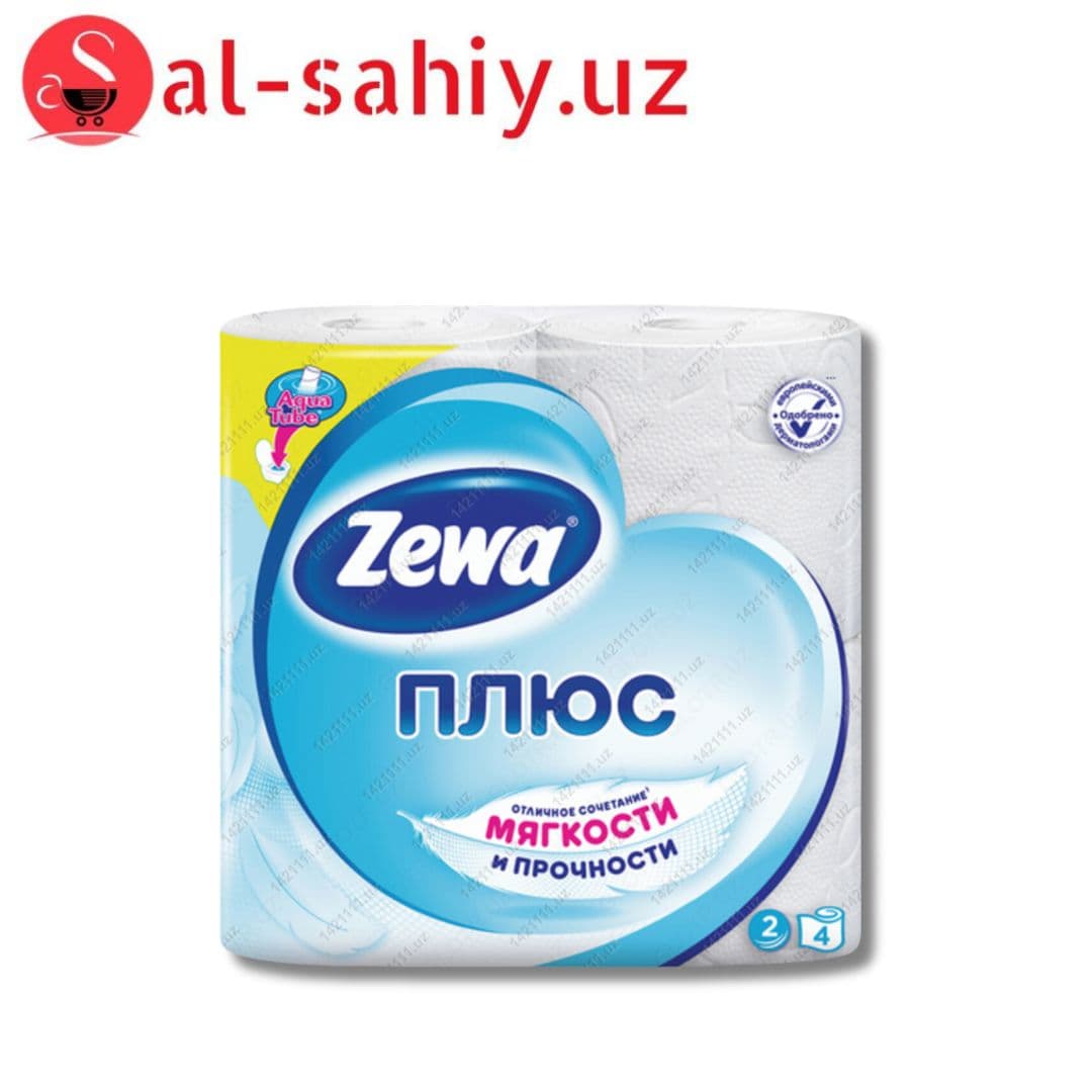 Туалетная Бумага Zewa Плюс Без аромата 2сл 4рул