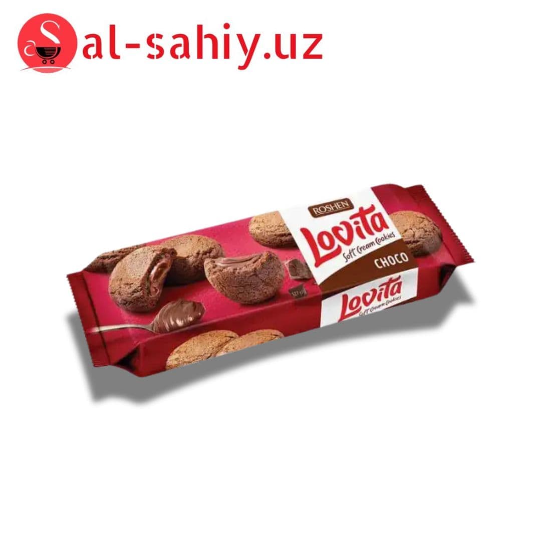 ПЕЧЕНЬЕ СДОБНОЕ С КАКАО LOVITA SOFT CREAM COOKIES ROSHEN М/У 127Г