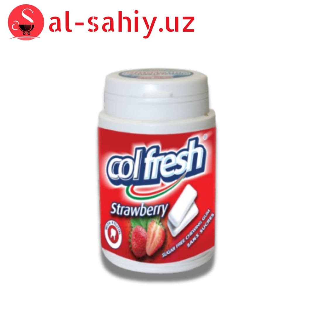 Colfresh Gum Strawberry Bottle Sugarfree 50Gm