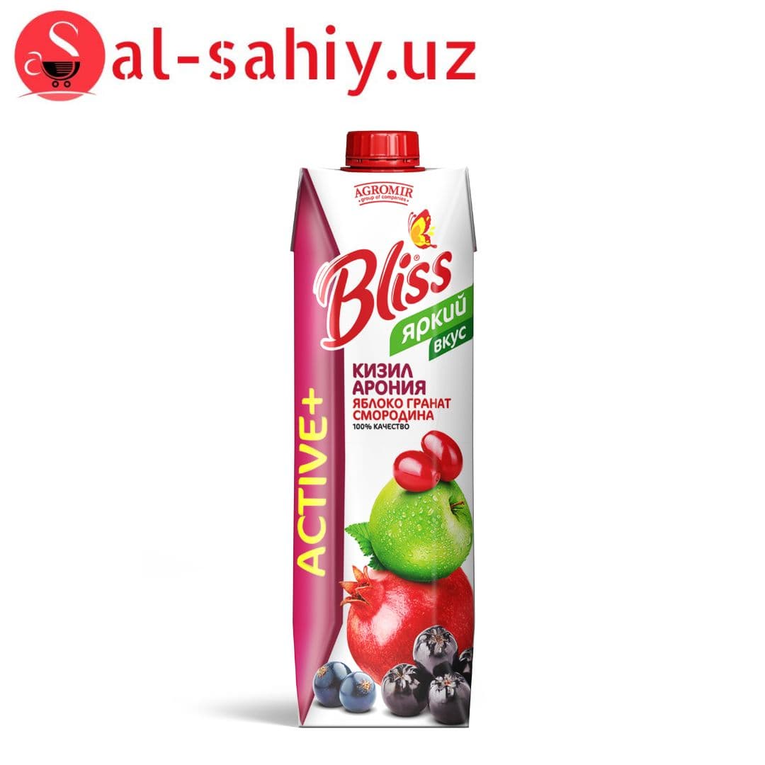 Сок Bliss IMMUNO ЯБЛОКО ГРАНАТ СМОРОДИНА 1л