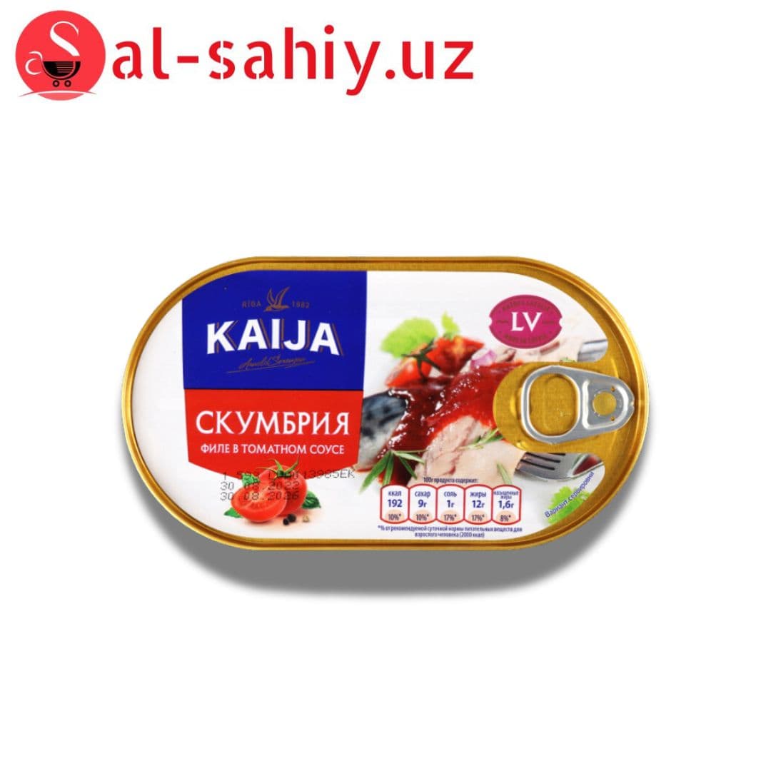 Kaija Скумбрия филе в томатном соусе