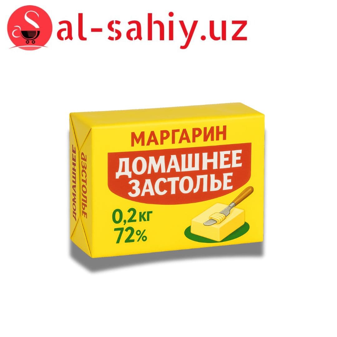 Маргарин твердый "Домашнее застолье" 0,5 кг (72%)
