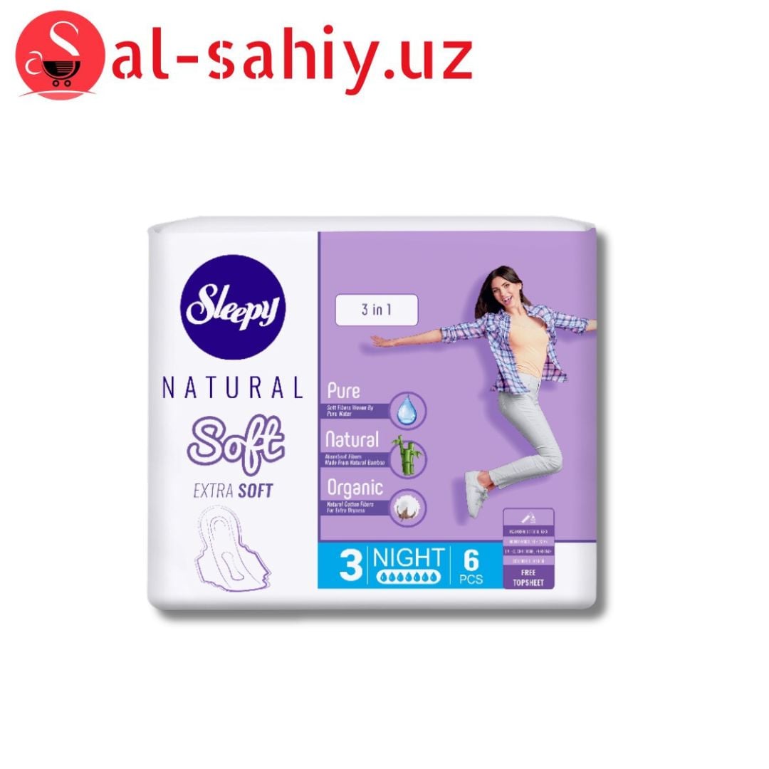 Прокладки Sleepy Natural 6pcs