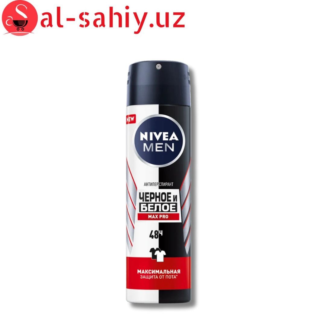 Антиперспирант Nivea Men Max Pro Черное и Белое 150 мл