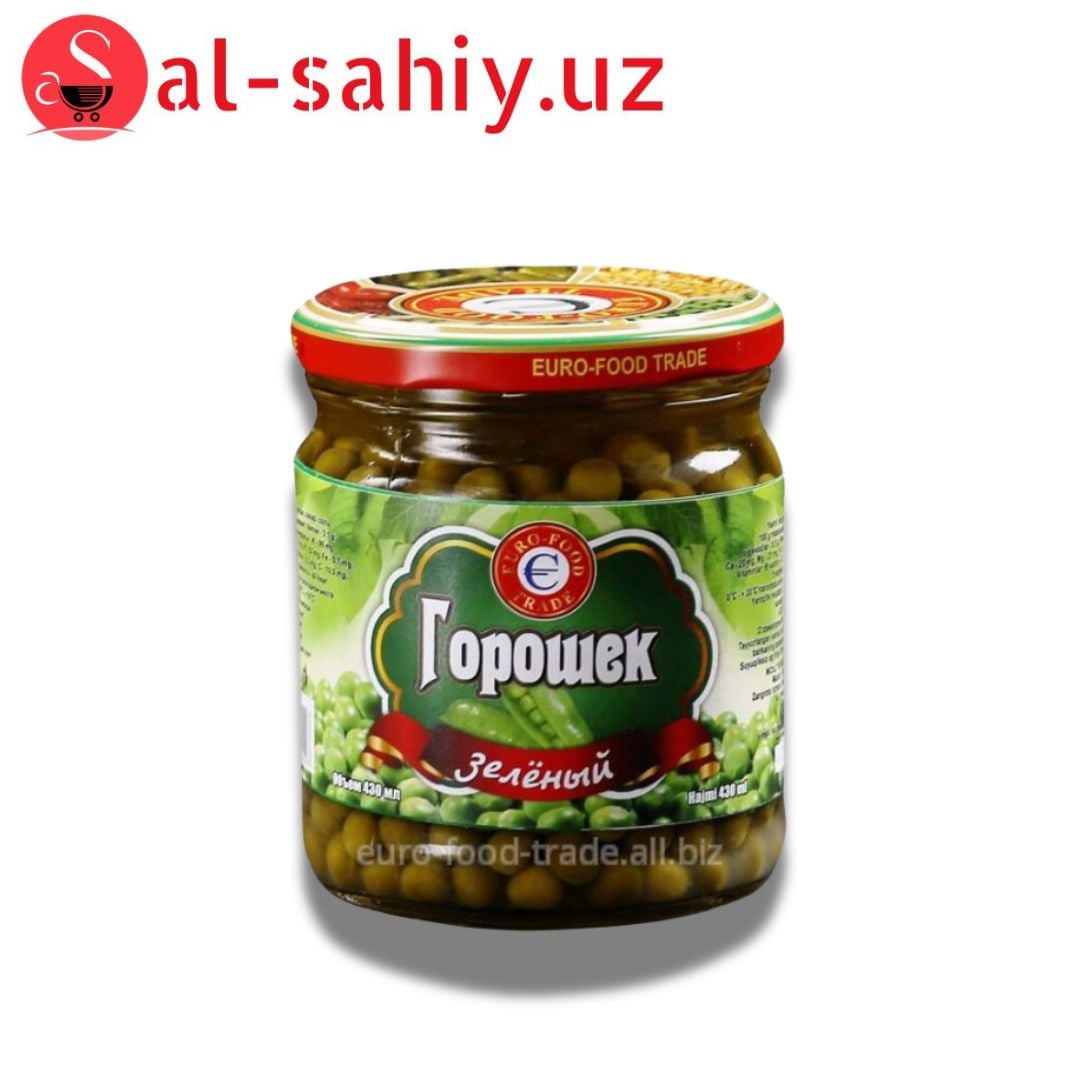 Зелёный горошка 1л "EURO FOOD"