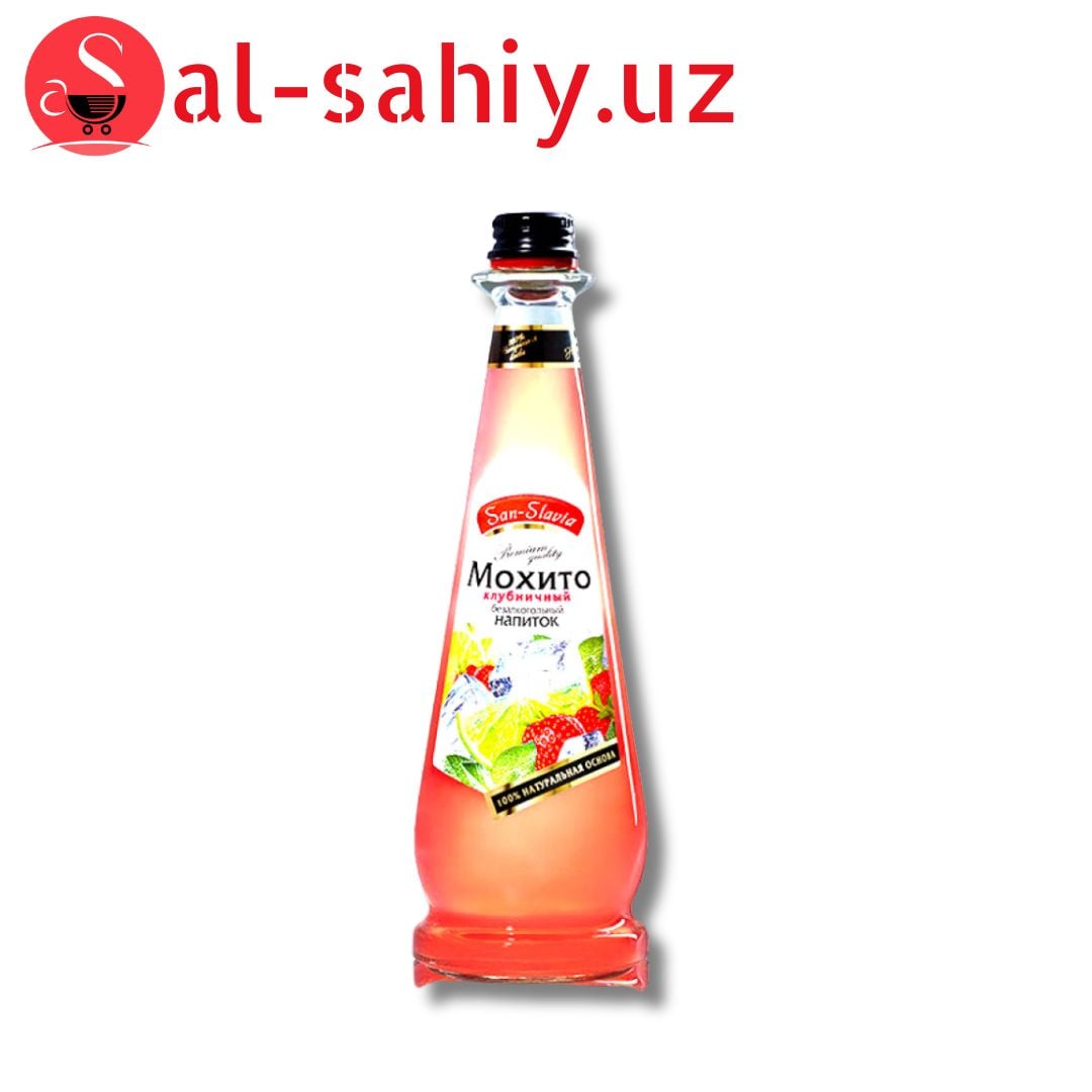 Безалкаголный напиток SAN-SLAVIA Мохито-Клубника 0.5 L