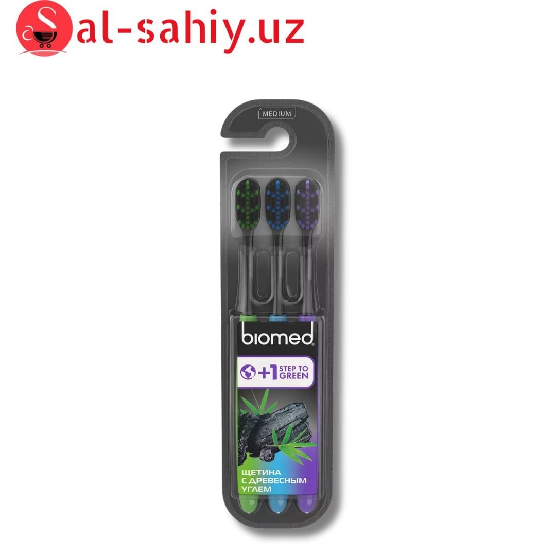 Biomed зубная щетка комплексная Black набор 3шт