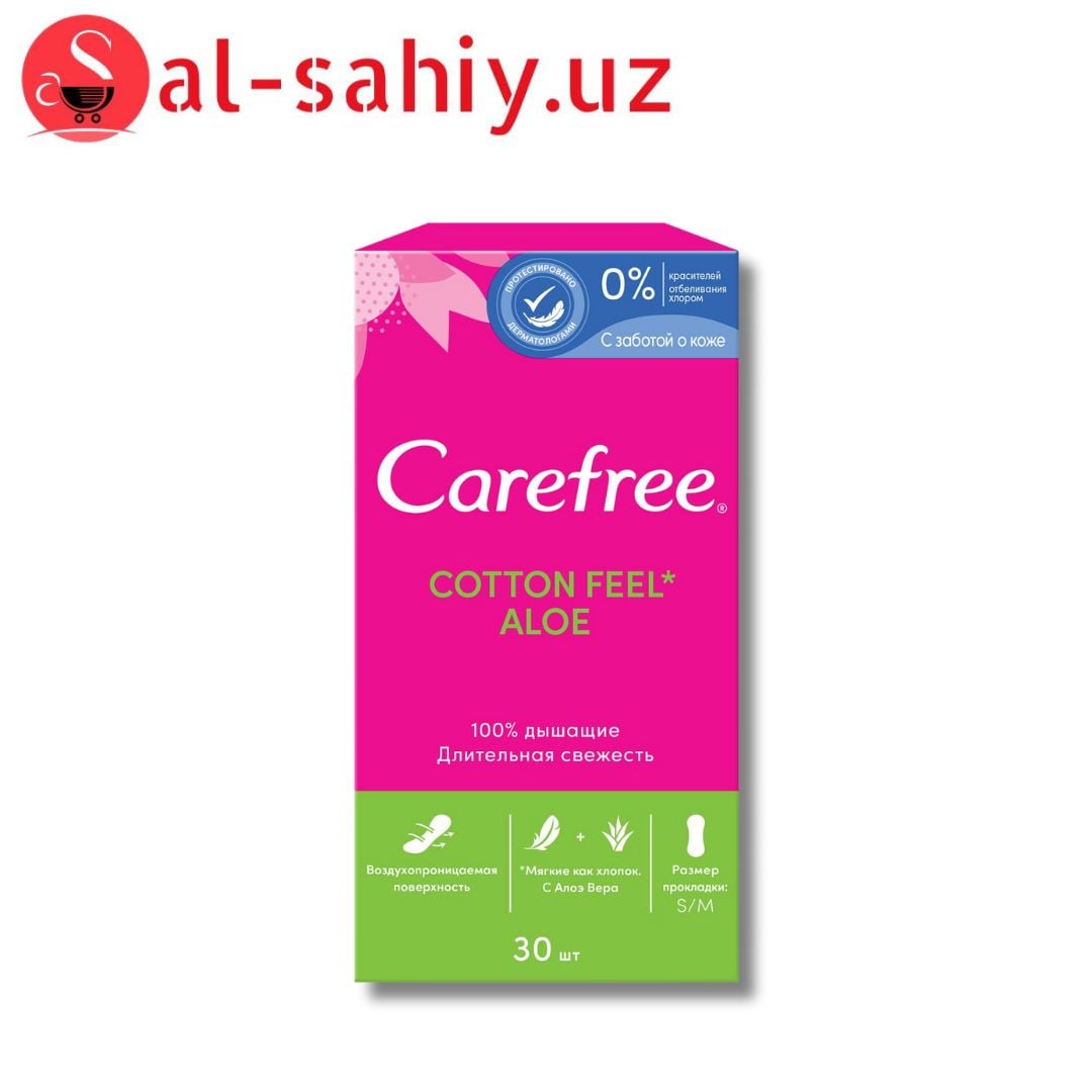 Прокладки Carefree Cotton Fresh салфетки воздухопроницаемые ароматизированные 34шт