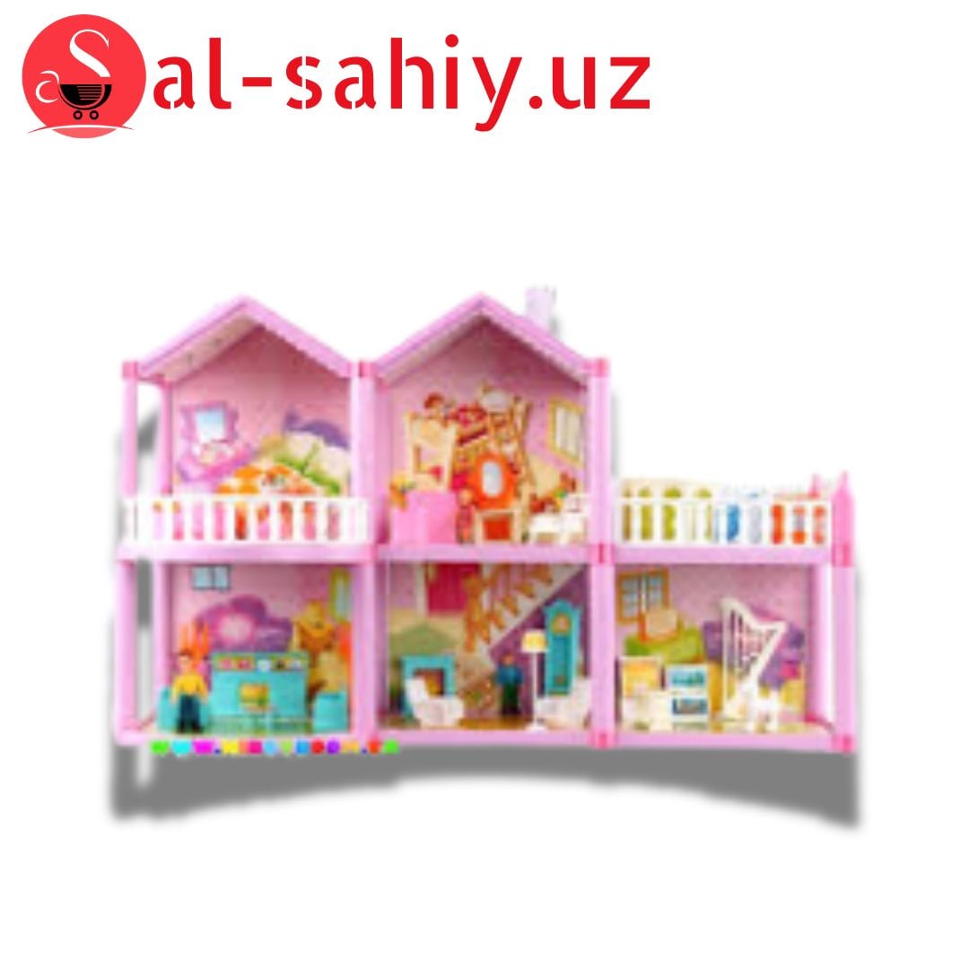 Домик кукольный LOVELY HOUSE 194 pcs