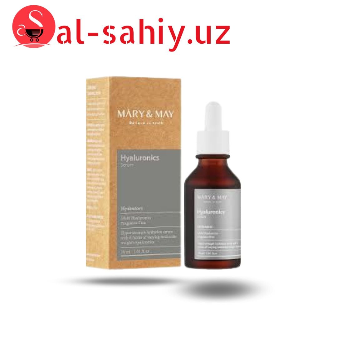 Восстанавливающая сыворотка для глубокого увлажнения кожи лица Mary & May Hyaluronics Serum 30 мл