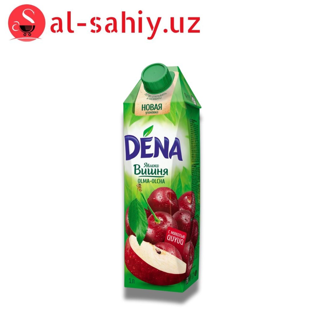 Сок Dena Яблоко Вишня 1л