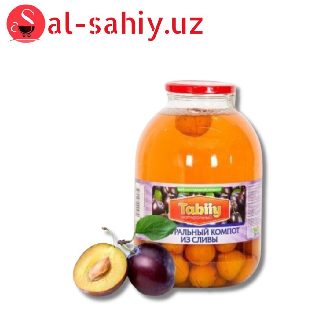 Натуральный компот из ассорти фруктов 3л TABIIY