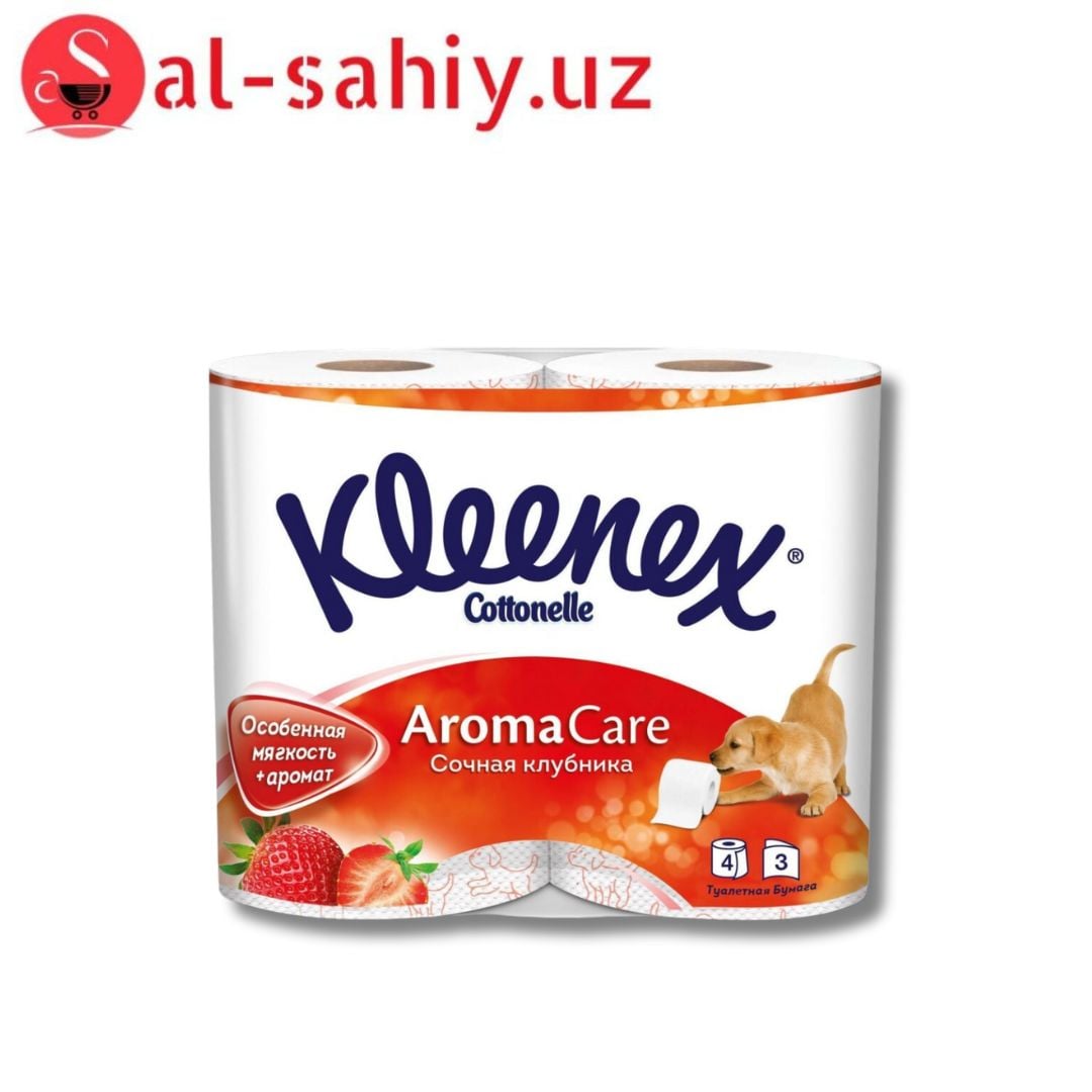 Туалетная бумага Kleenex Strawberry  (клубника)