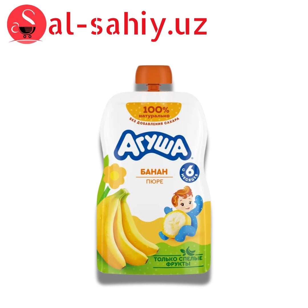 Фруктовое пюре "Агуша" "Банан" 90г
