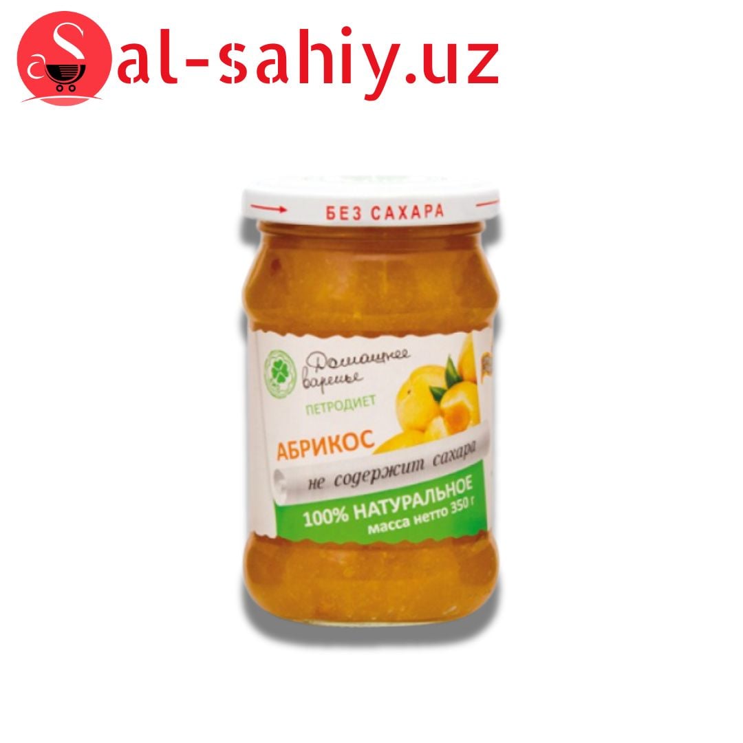 Варенье "ДОМАШНЕЕ-ПЕТРОДИЕТ" абрикос на фруктозе 350 гр