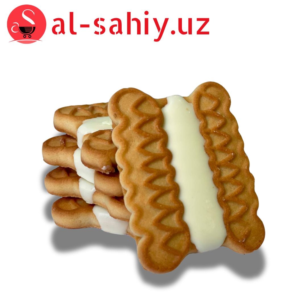Печенье Сюрприз бисквит в молочном глазури. Zarqand 3610