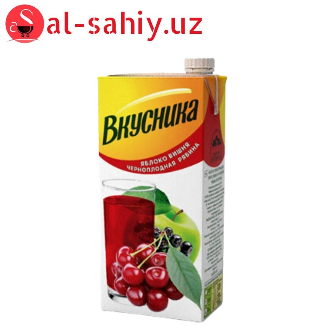 Сок "Вкусника" Яблоко вишня черноплодная рябина  0,95л