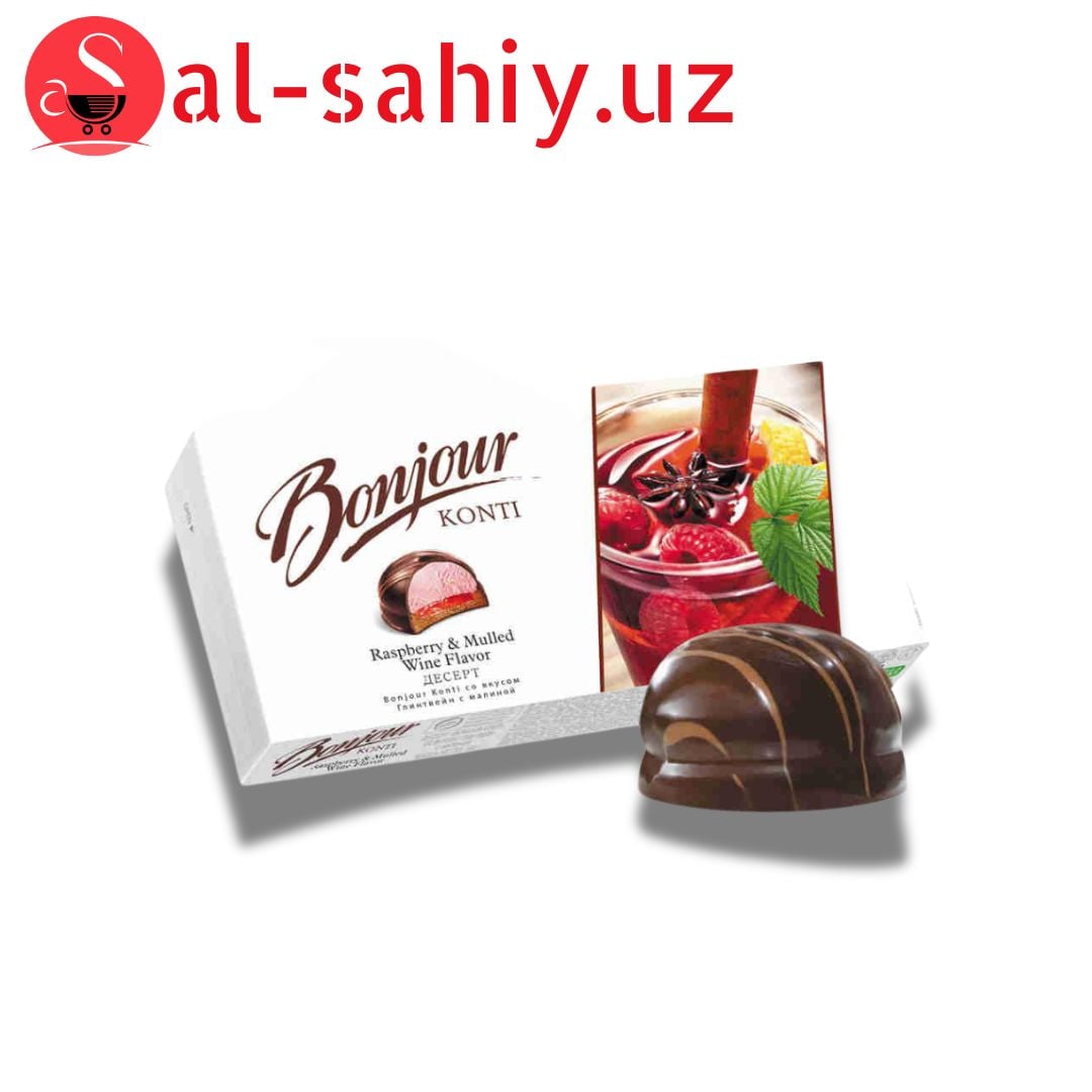 Десерт Bonjour Konti 232г со вкусом Глинтвейн с малиной
