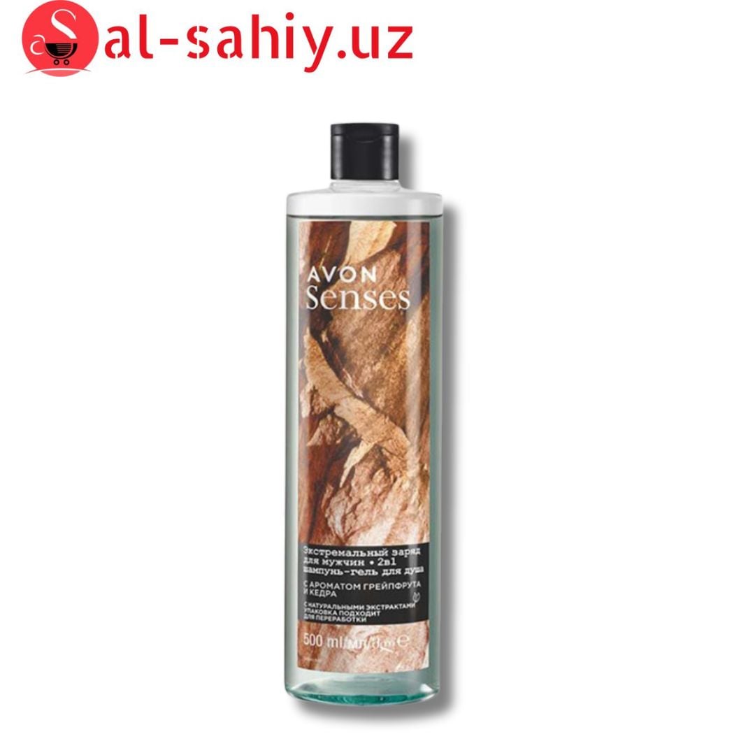 Senses Avon гель для душа "Экстремальный заряд" 500мл
