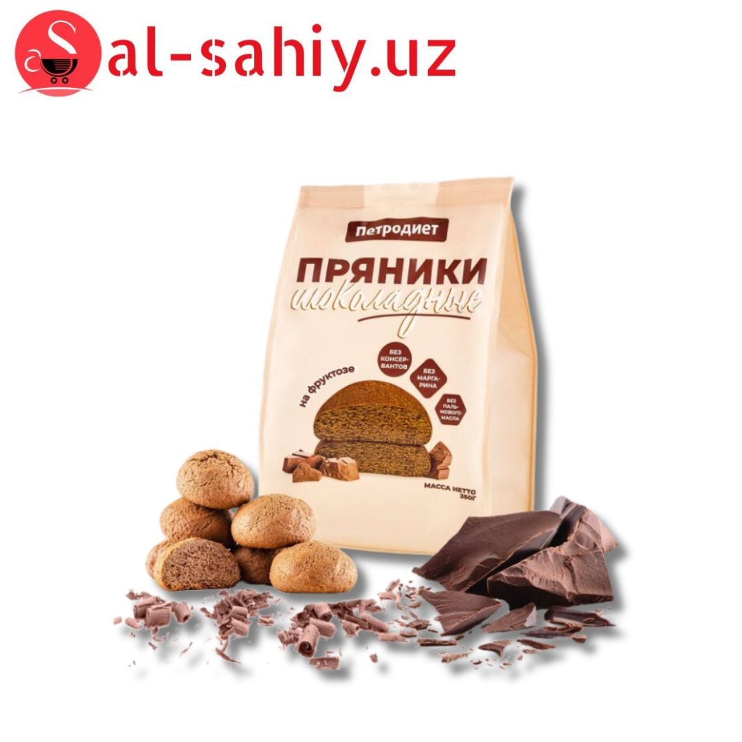 ПРЯНИКИ ШОКОЛАДНЫЕ НА ФРУКТОЗЕ ПЕТРОДИЕТ М/У 350Г