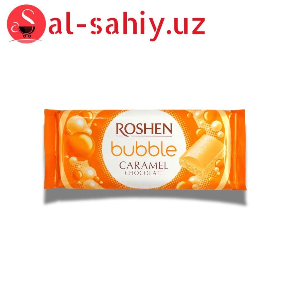 Шоколад "ROSHEN" пористый белый карамельный 80гр