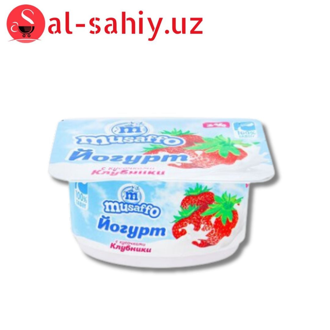 Йогурт Musaffo - Kлубника 2% PS 125гр
