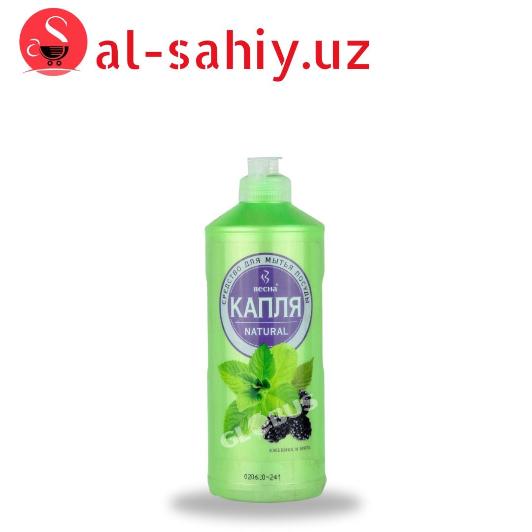 Средство для мытья посуды Капля Natural Ежевика и мята 500г
