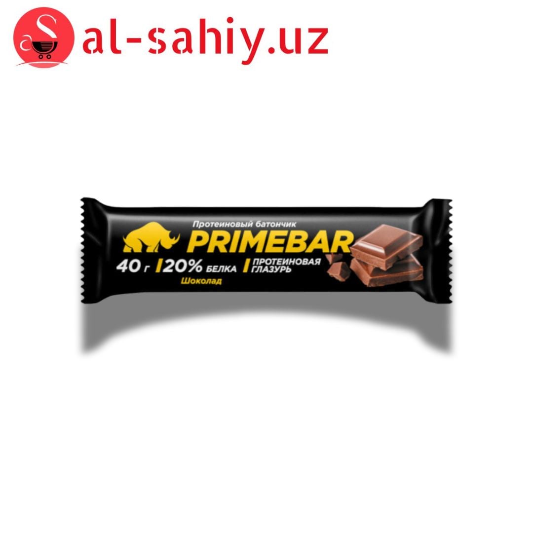 Батончик PRIMEBAR с содержанием протеина шоколад в глазури 40г