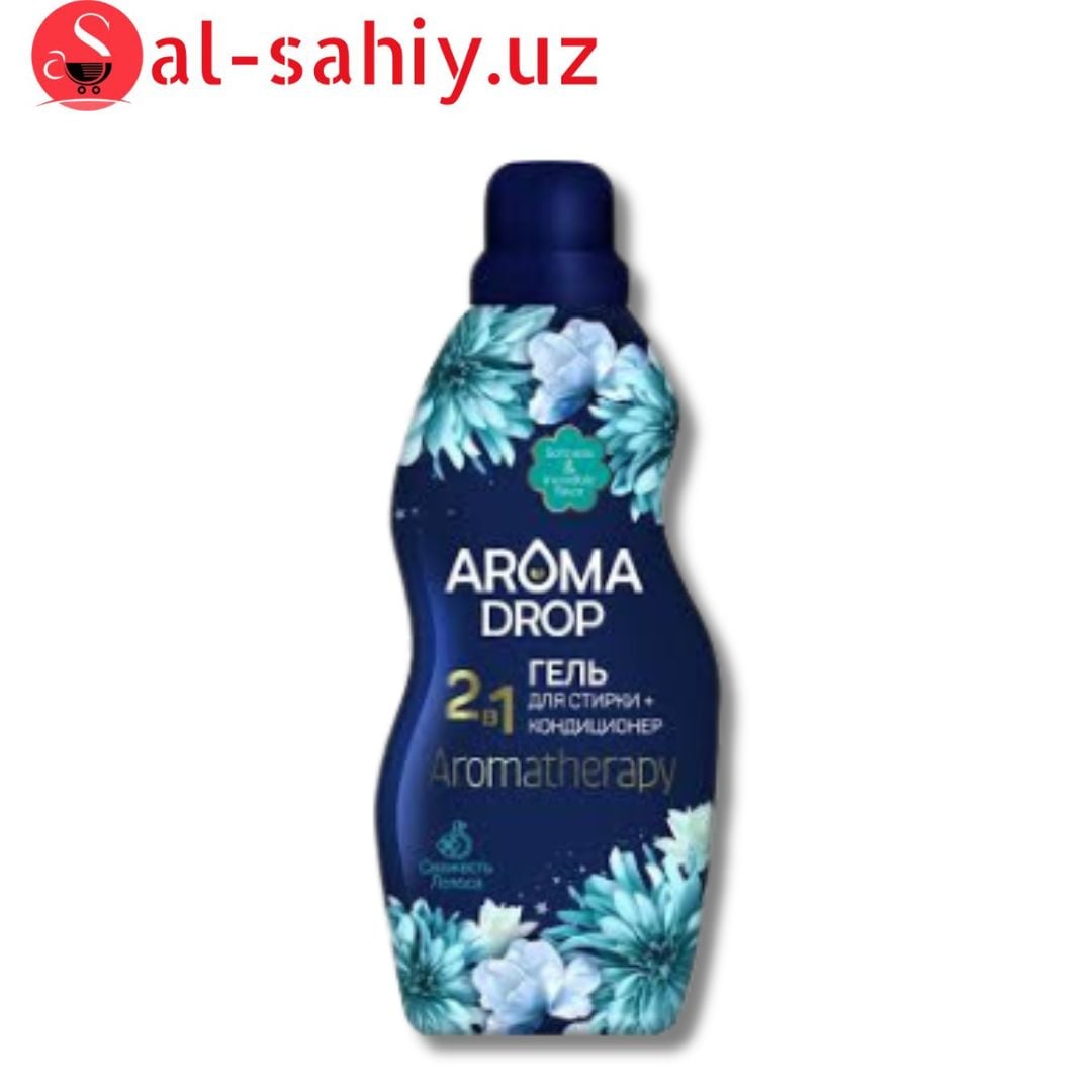 AROMA DROP Гель д/стирки 2 в1 Свежесть лотоса 1000 г
