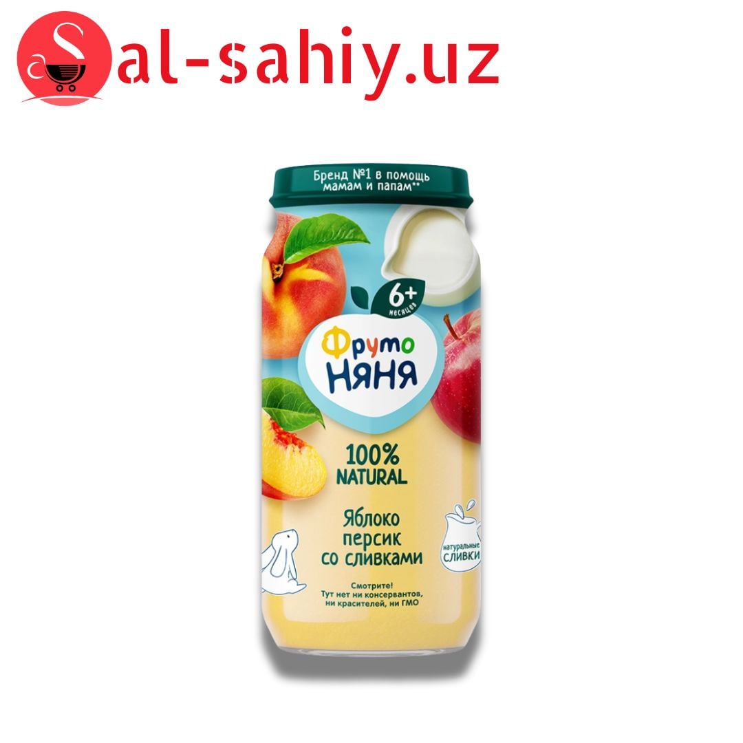 Фруто Няня 250 г Пюре из яблок и персиков
