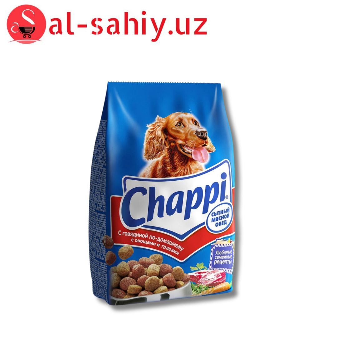 Корм для собак "Chappi" с говядиной по-домашнему с овощами и травами 600гр