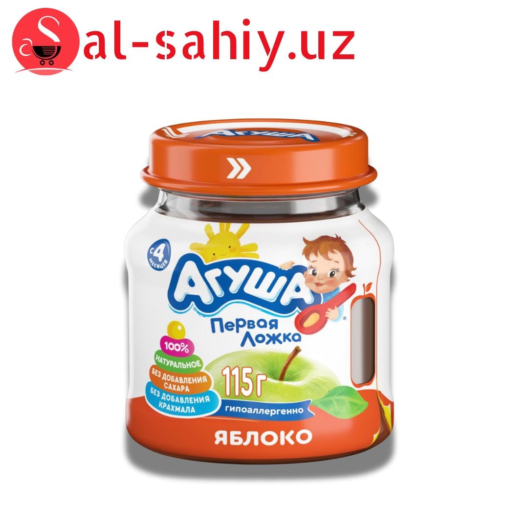 Фруктовое пюре "Агуша" "Яблоко" 115г