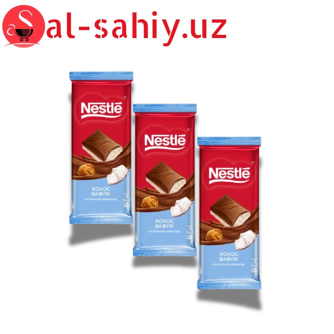 Шоколад Nestle кокос вафля  85г