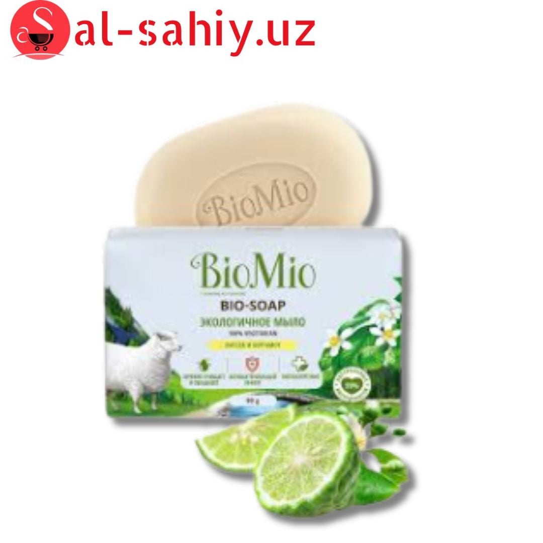Мыло туалетное BIOMIO BIO-SOAP с ЛИТСЕЯ БЕРГАМОТ 90 ГР