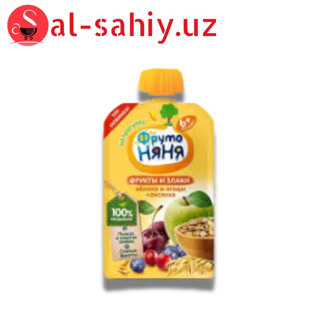 Фруто Няня 130 г Пюре яблочно-ягодный