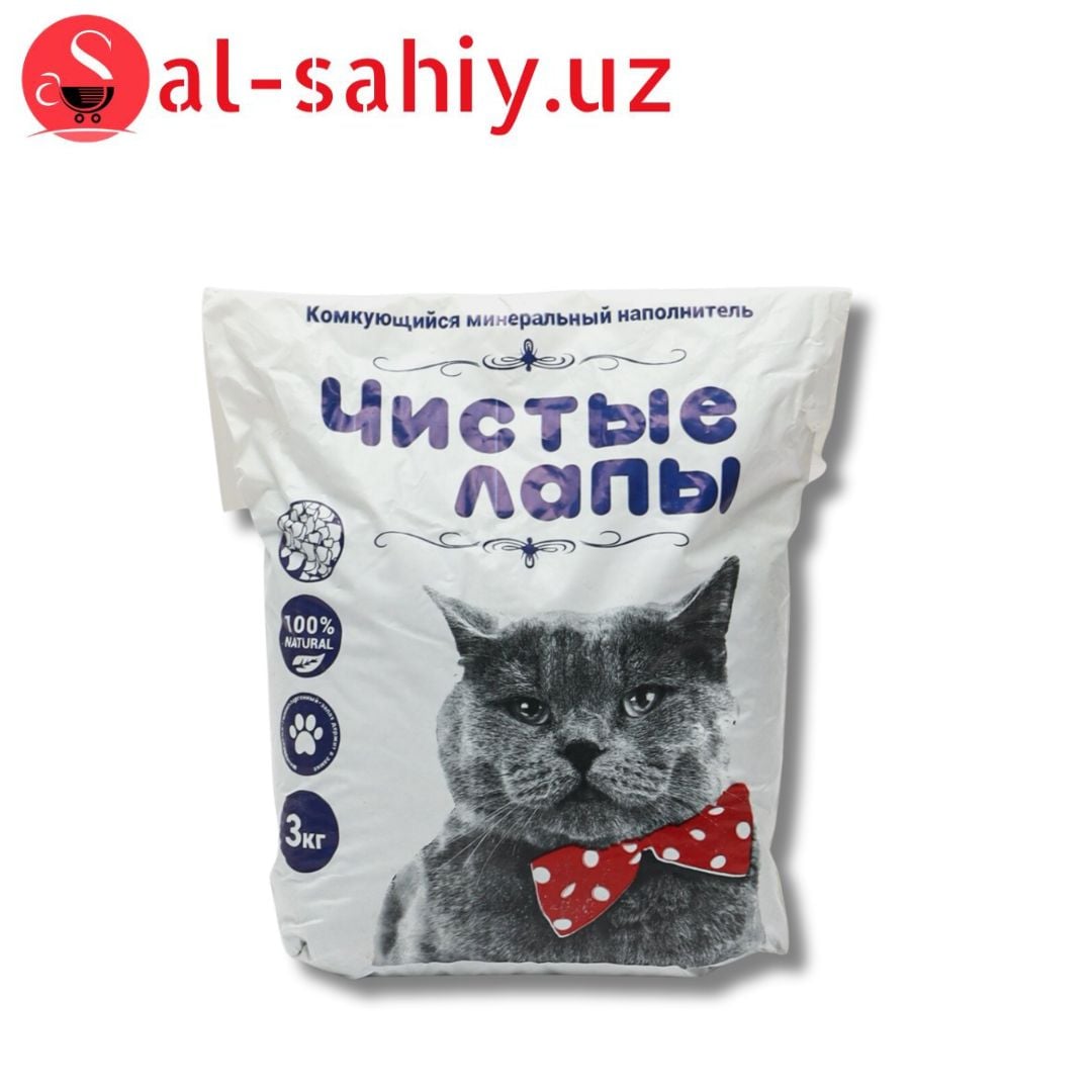 Наполнитель для кошек Чистые лапы 3 кг