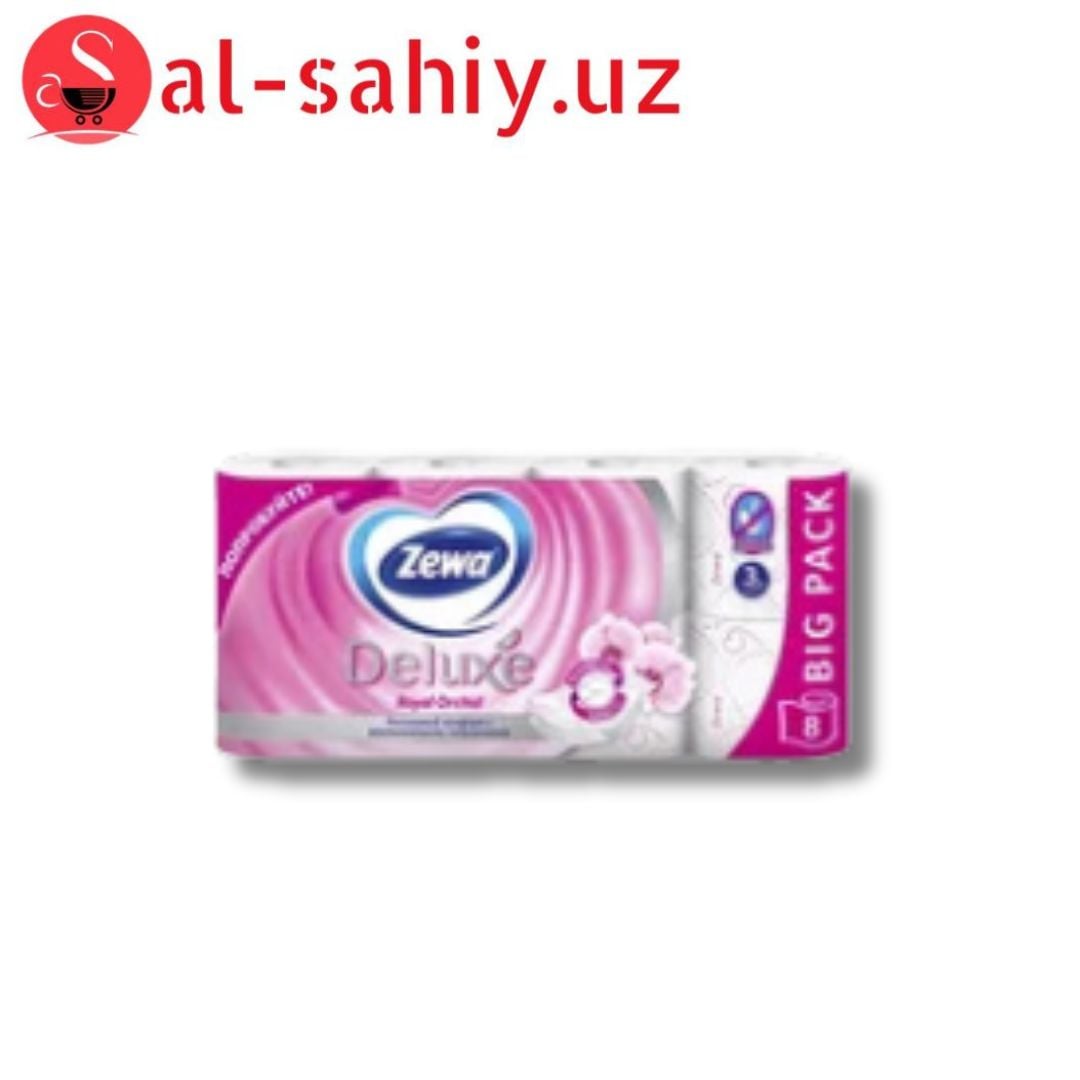 Туалетная Бумага Zewa Deluxe орхидея 3сл 8р