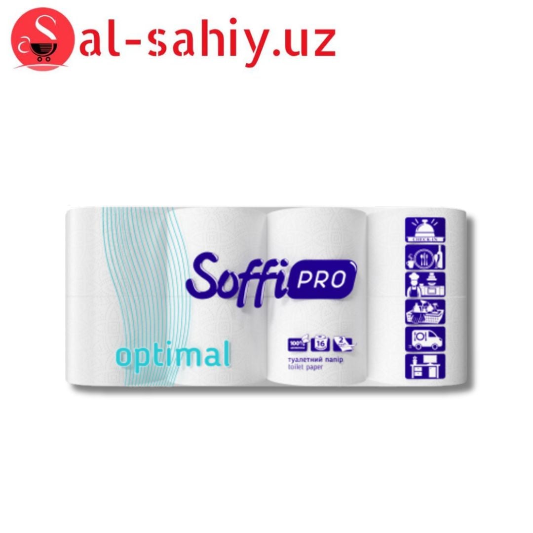 Туалетная бумага Soffipro Optimal 16 рулонов (4820003833582)